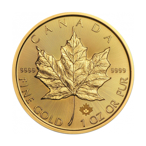 Nieuwe gouden Maple Leaf munt 1 troy ounce 
