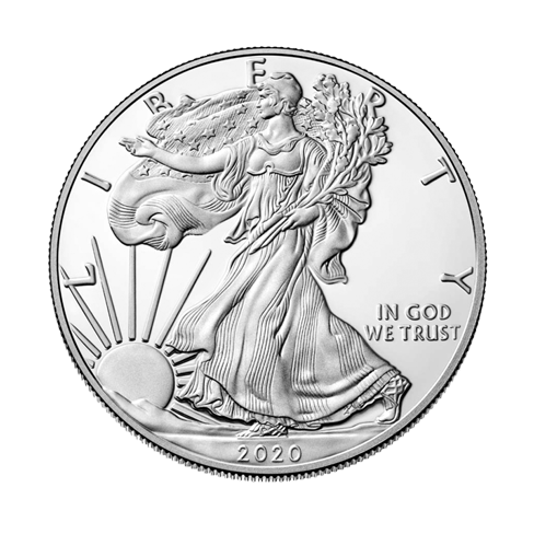 Zilveren American Eagle munt 1 troy ounce 
