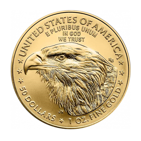 Gouden American Eagle munt 1 troy ounce type 2