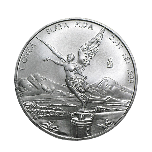 100 zilveren Mexican Libertads 1 troy ounce, btw-vrij 