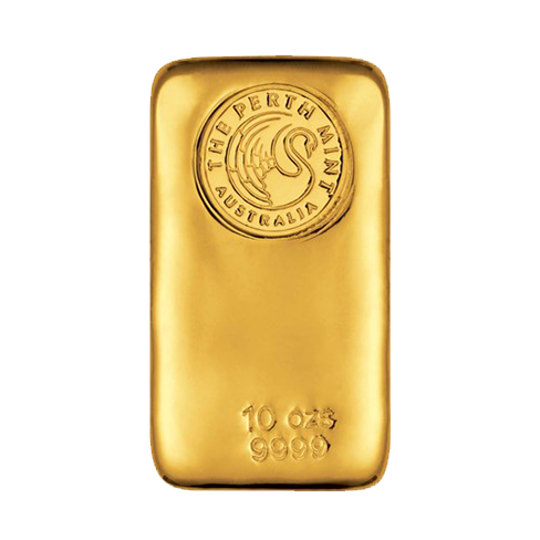 10 troy ounce goudbaar Perth Mint
