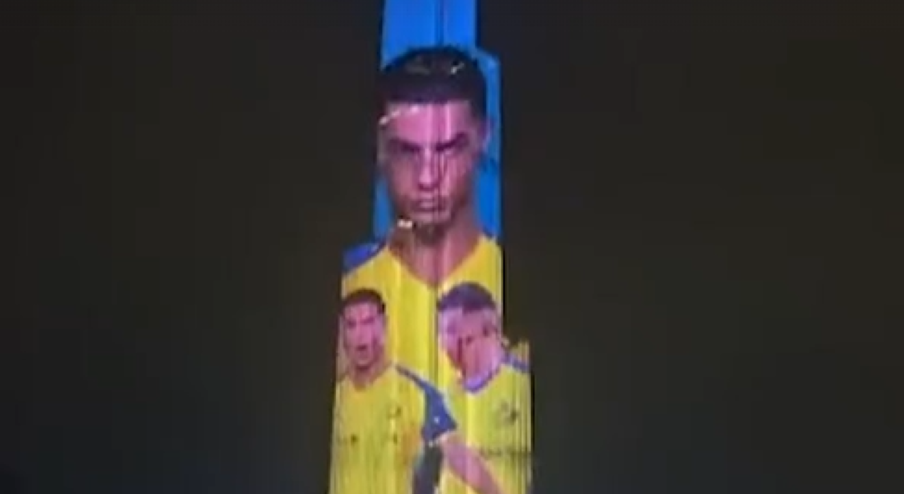 Thumbnail for article: Pontificaal in de picture: Cristiano Ronaldo in beeld gebracht op de Burj Khalifa