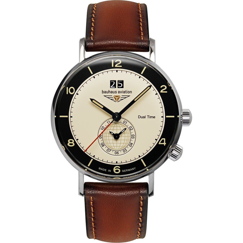 Bauhaus Aviation 2446-2 Aviation Vintage Pilot Horloge