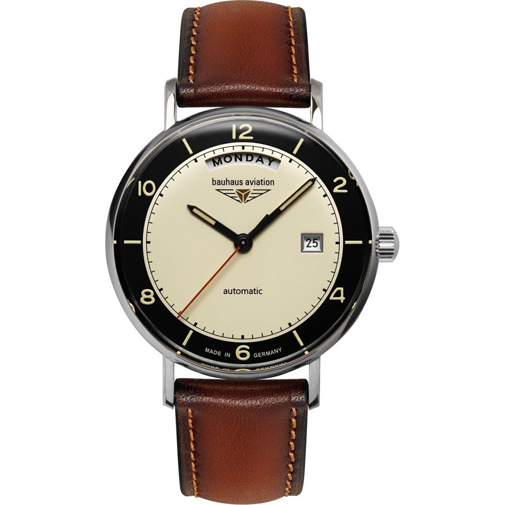 Bauhaus Aviation 2462-2 Aviation Vintage Pilot Horloge