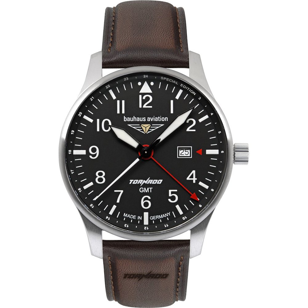 Bauhaus Aviation 2744-2 Aviation Tornado GMT Horloge