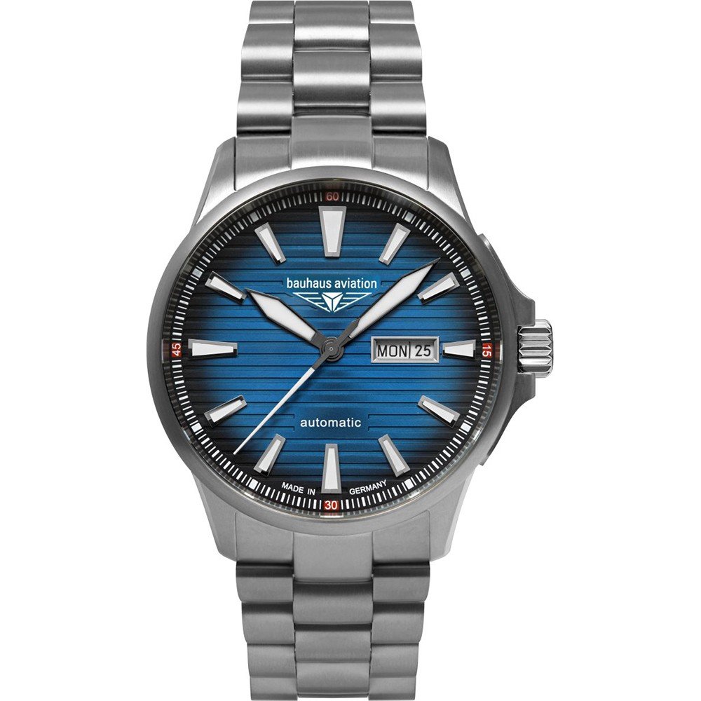 Bauhaus Aviation 2862M-3 Aviation Titanium Iron Annie Horloge