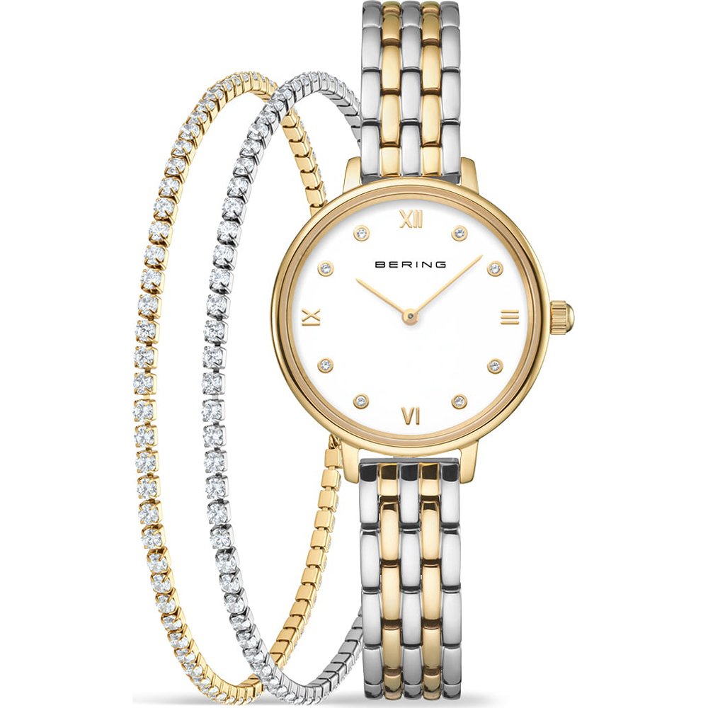 Bering - 11028-714-GWP - Geschenkset - Dames - Kwarts - Classic
