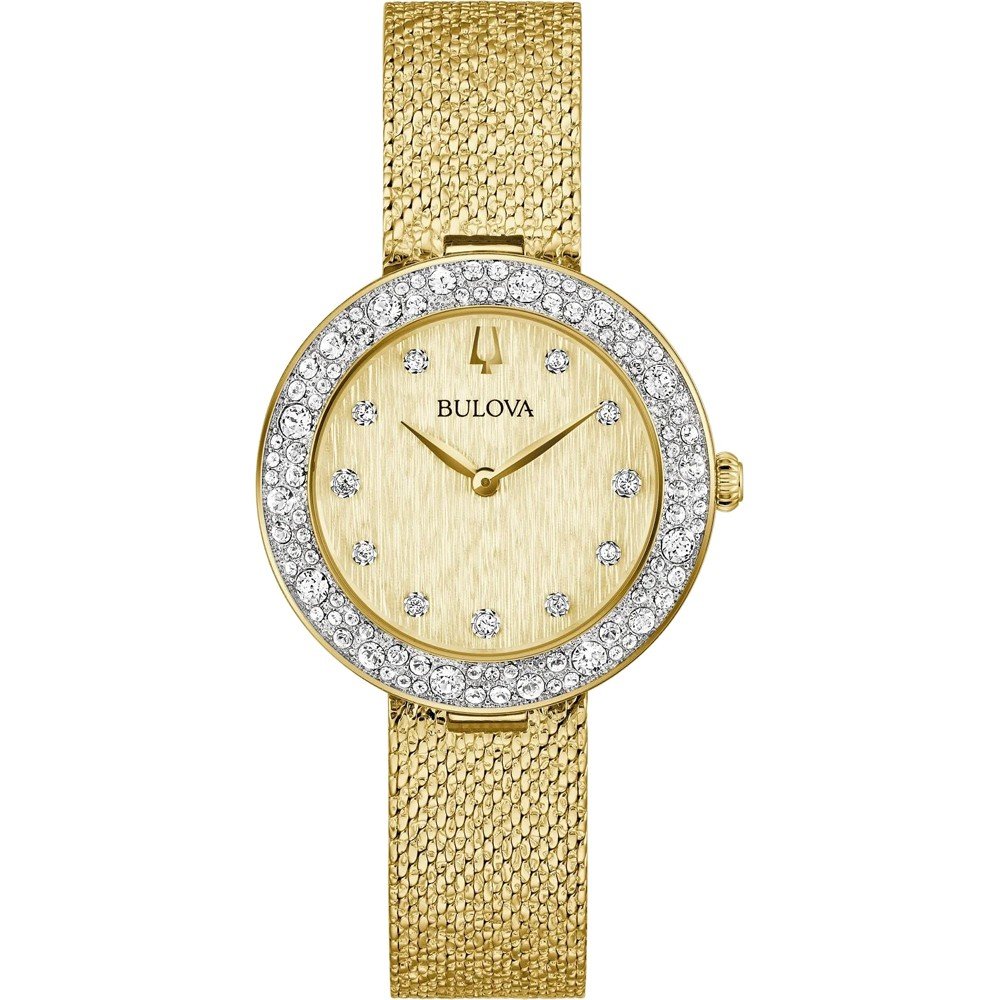 Bulova Crystal Collection 98L321 Champagne Horloge
