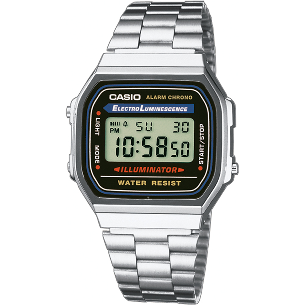 Casio Vintage A168WA-1YES Retro Mirror Horloge