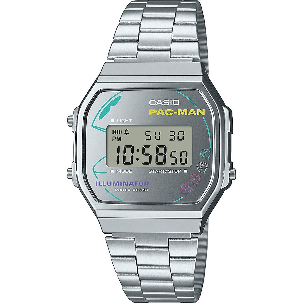 Casio Vintage A168WEPC-7AER CASIO x PAC-MAN Horloge