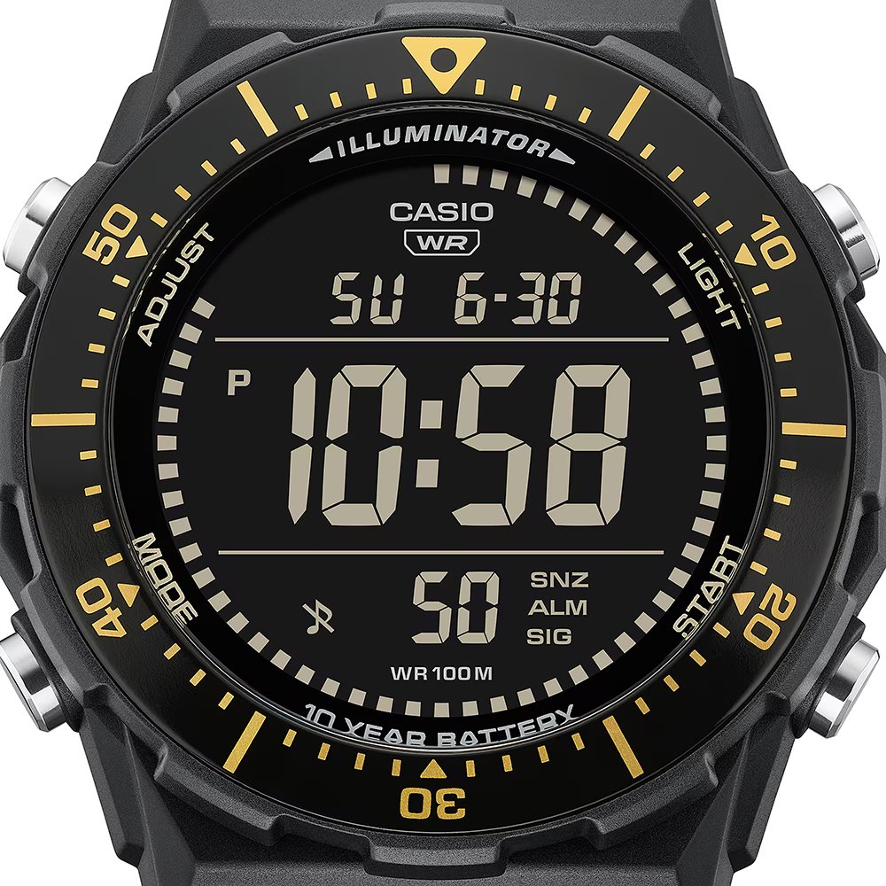 reloj deportivo hombre Casio Sports AE-1700H-1BV 54.9 × 47.3 × 14.3 mm 100m WR 10 años batería