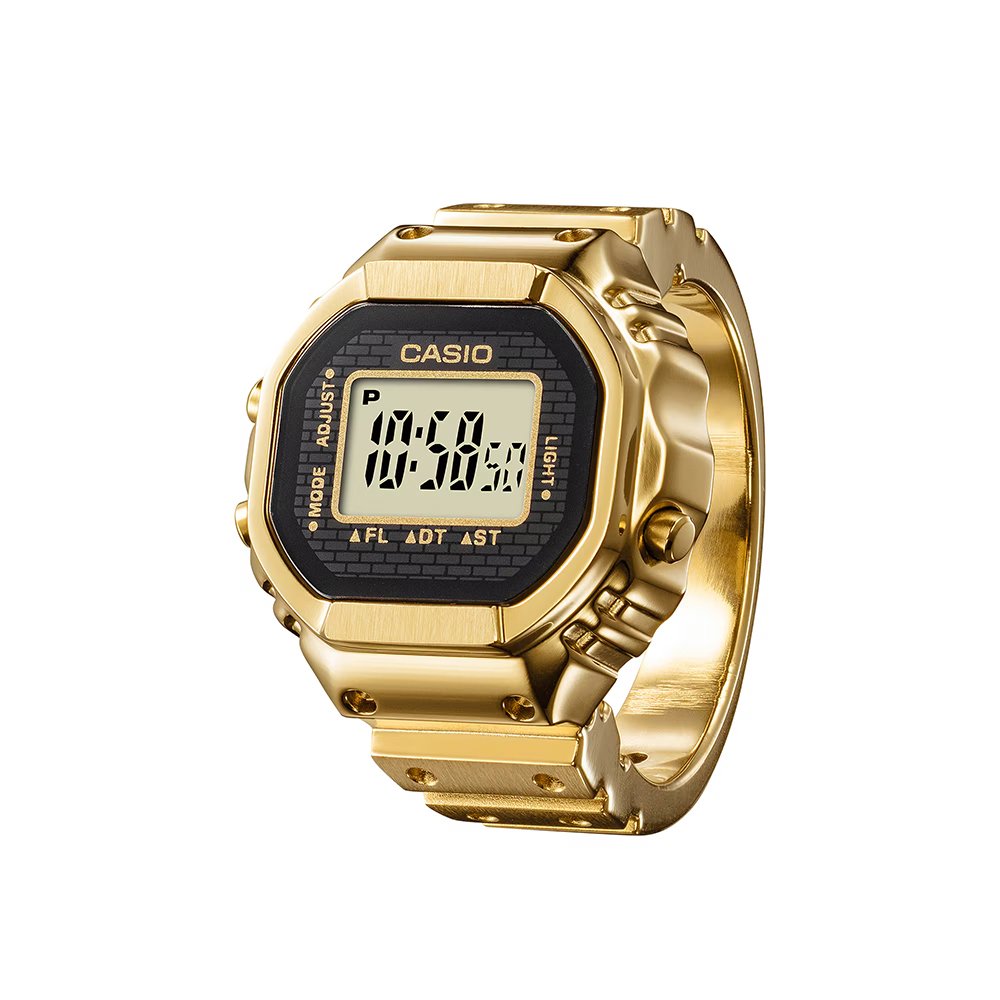Casio Exclusive CRW-001G-9ER CRW-001G Gold Ring Watch Horloge