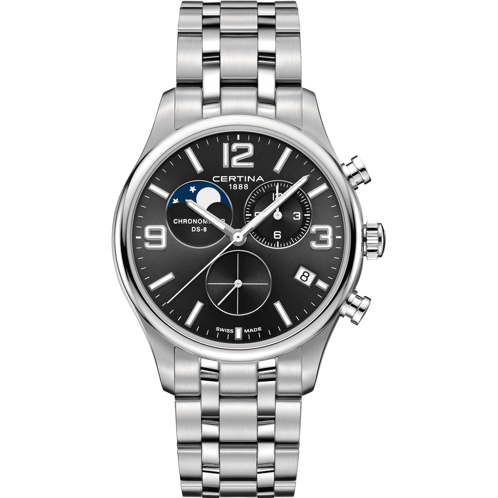 Certina DS-8 C0334601105700 DS-8 Chronograph Moonphase Horloge
