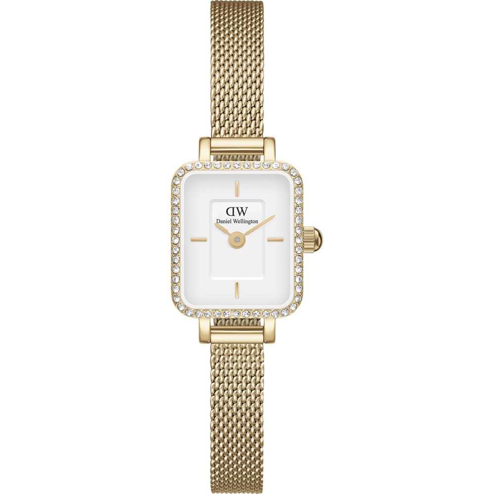 Daniel Wellington Quadro DW00100730 Quadro Mini Evergold Lumine Horloge
