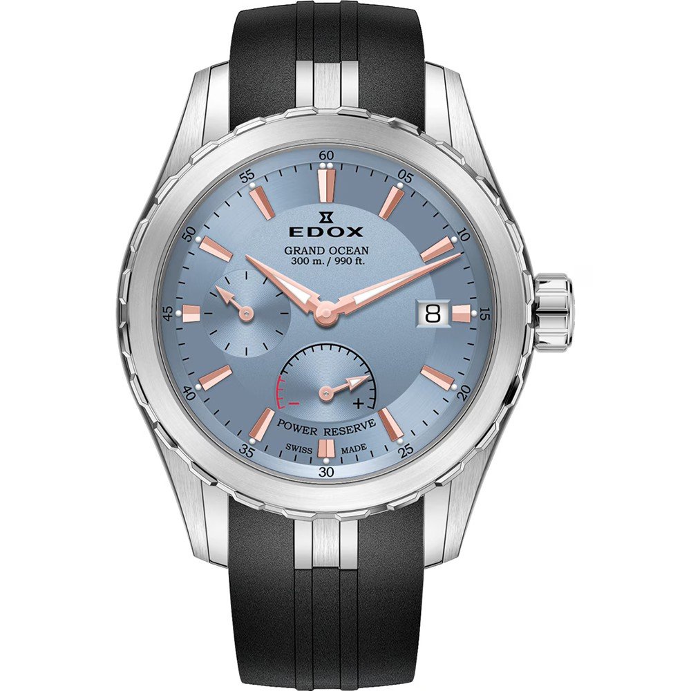 Edox Grand Ocean 94500-3CA-BUCR Grand Ocean Power Reserve Horloge