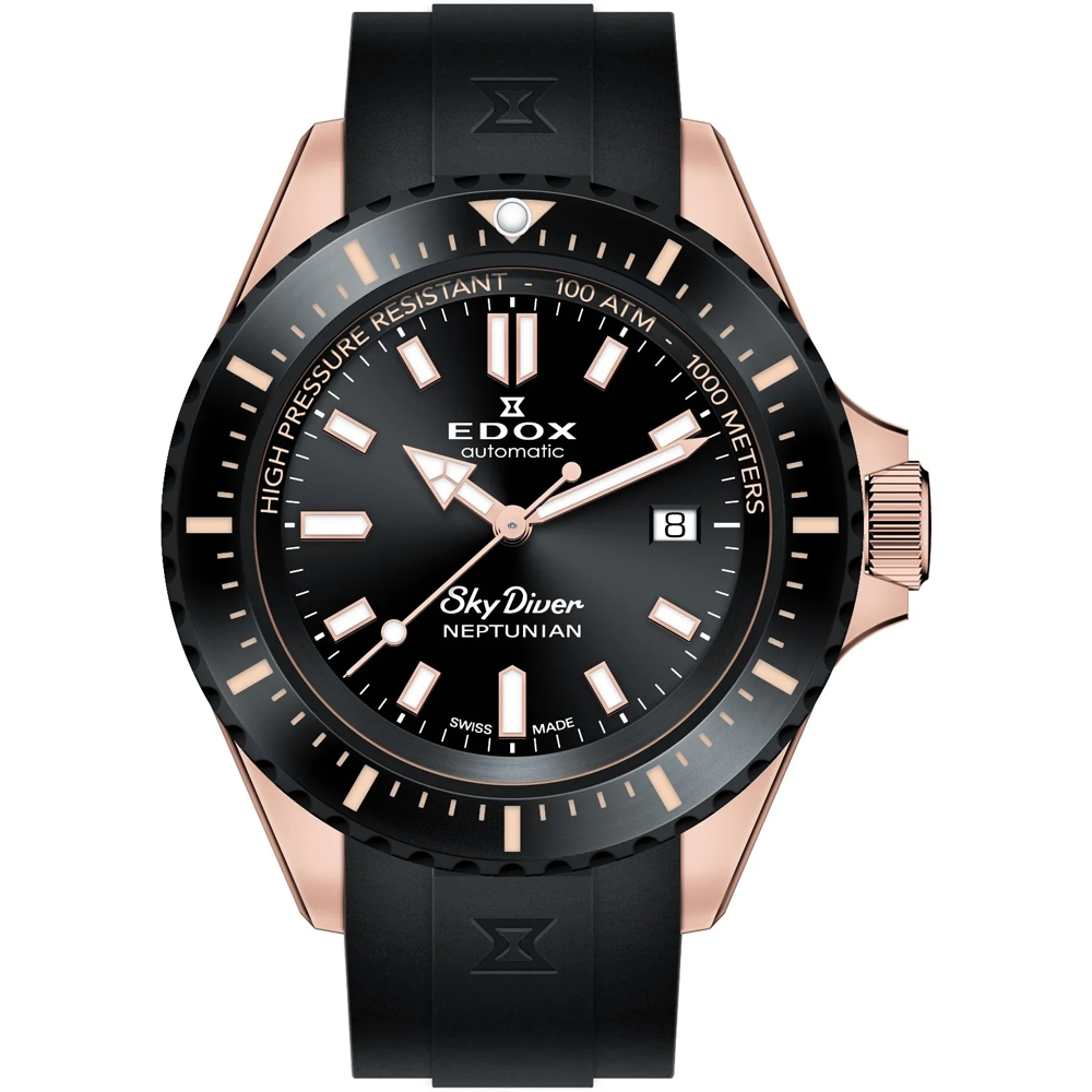 Edox Neptunian 80120-37RNNCA-NIR Skydiver Neptunian Horloge