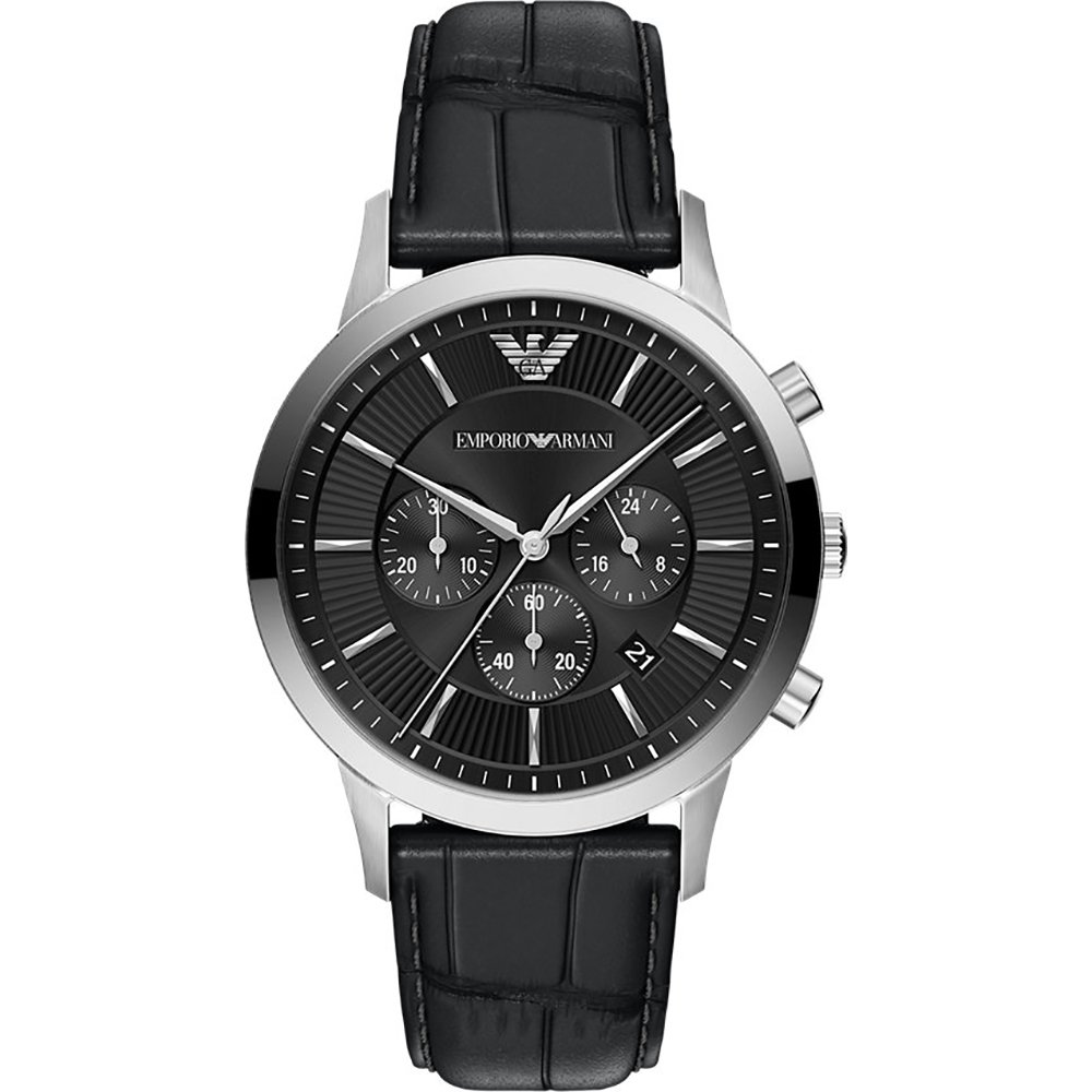 Emporio Armani Archetipo Mannen Horloge 43 mm Zilverkleurig
