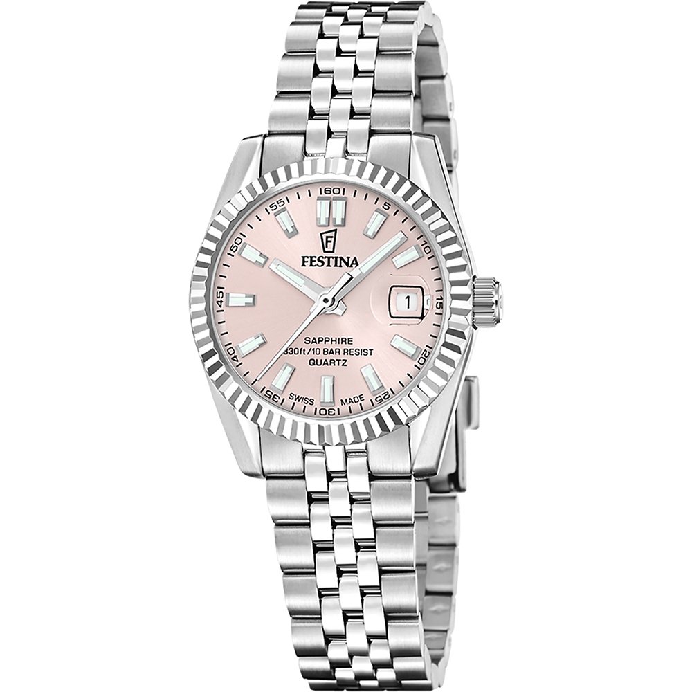 Festina Swiss Made F20087/2 Classic Steel Horloge