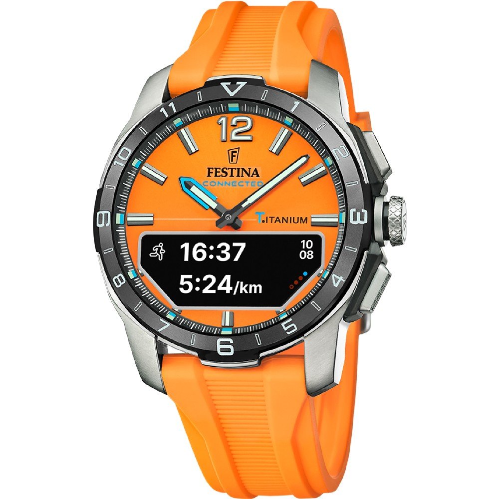 Festina Smartwatch Connected D Quartzhorloge, horloge, herrenuur, stappenteller, wereldtijd, stopwatchfunctie