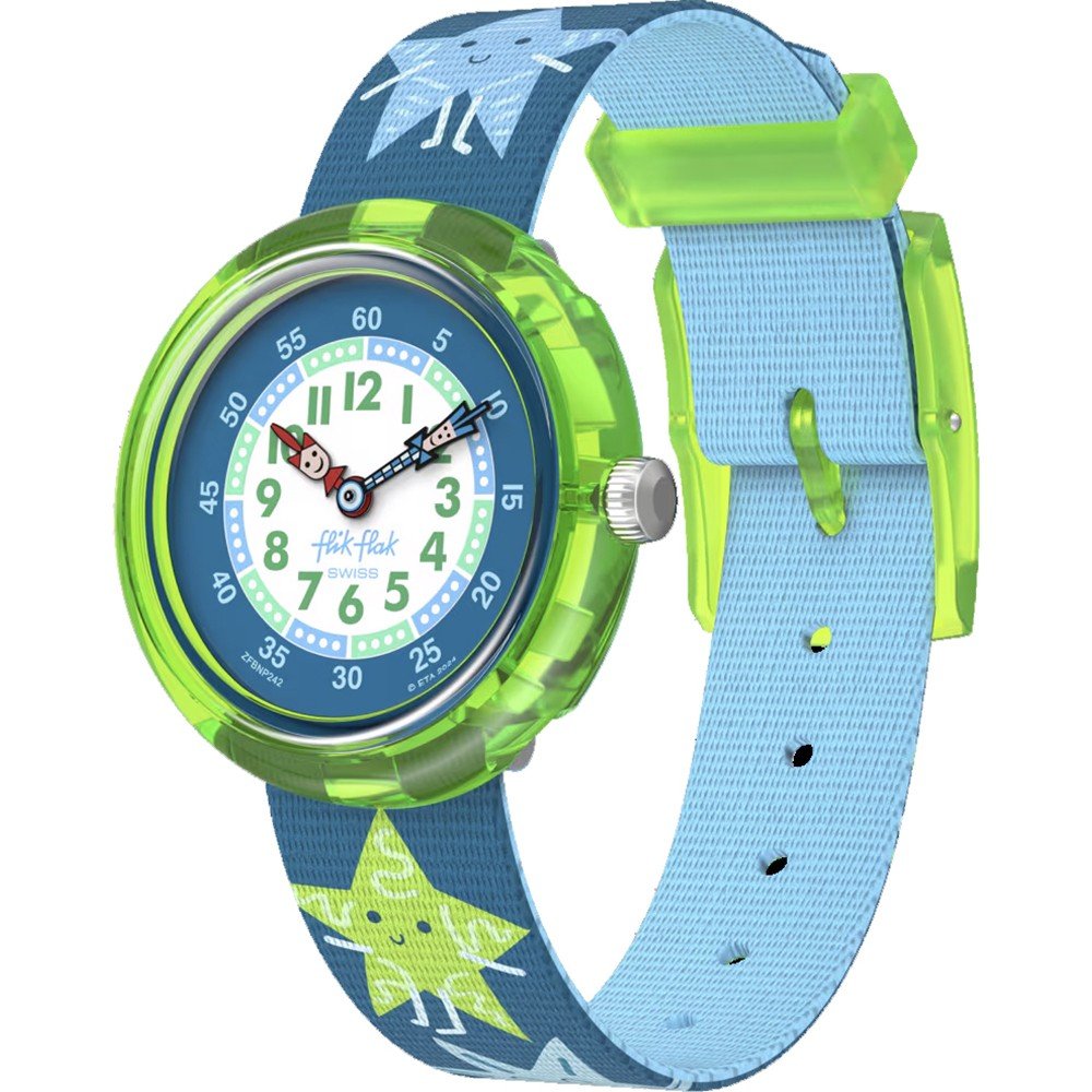 Flik Flak 3+ Story Time FBNP242 Starry Glow Horloge