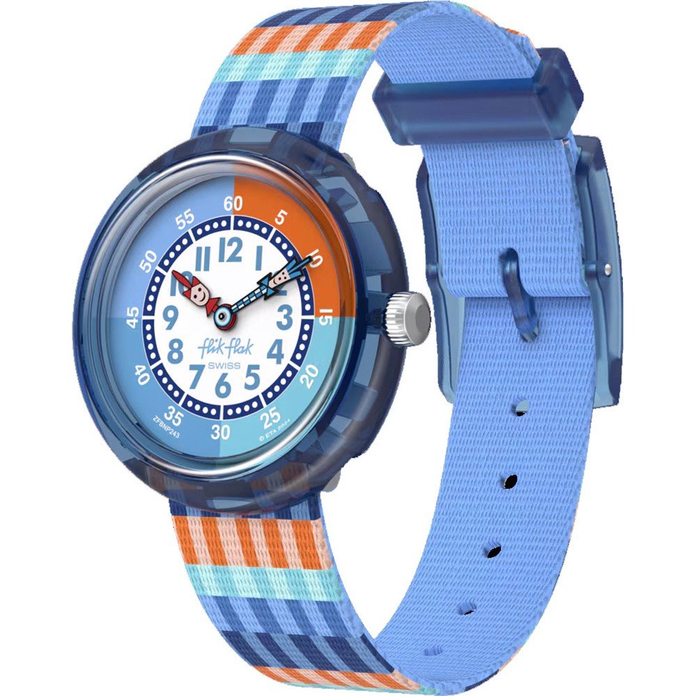 Flik Flak 3+ Story Time FBNP243 Stripy Stripes Horloge