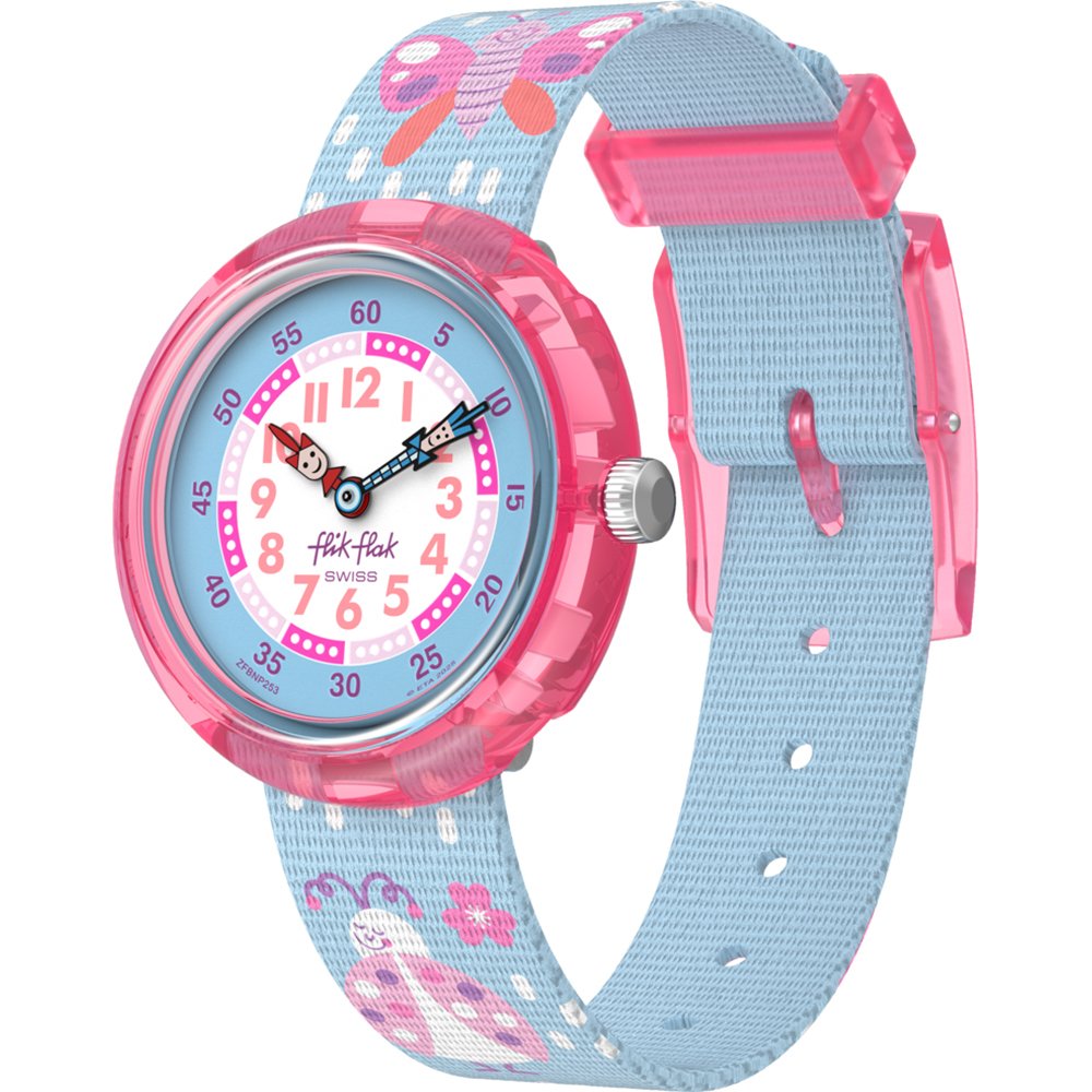 Flik Flak 3+ Story Time FBNP253 Garden friends Horloge