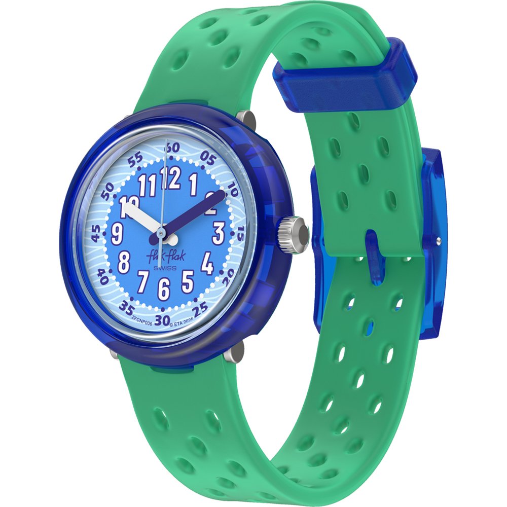 Flik Flak 7+ Power Time FCNP006 Fizz in waves Horloge