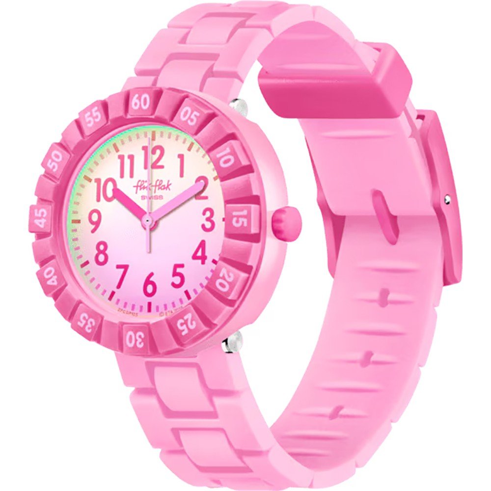 Flik Flak 5+ Power Time FCSP125 Pink Splash Horloge