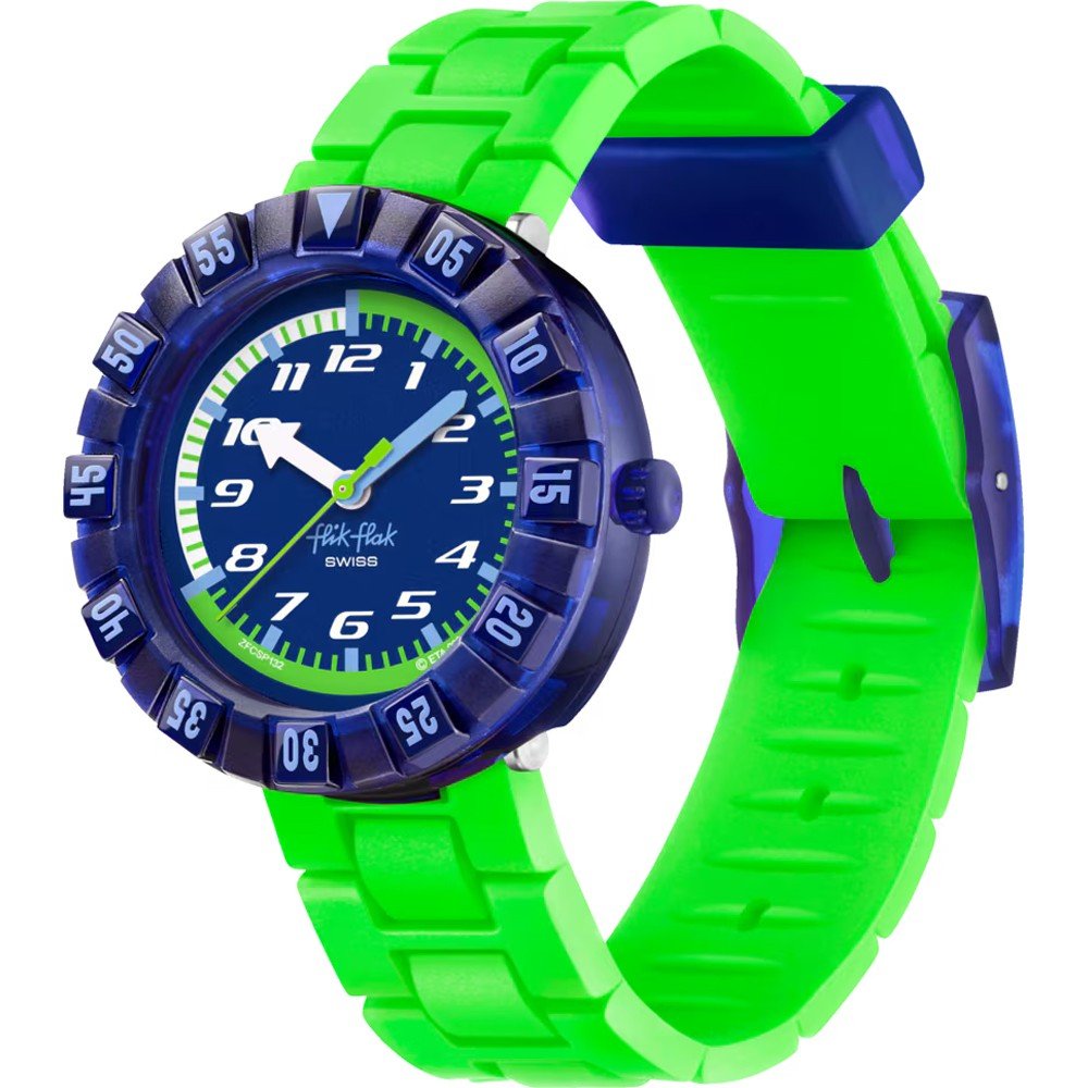 Flik Flak 5+ Power Time FCSP132 Neonbrick Horloge