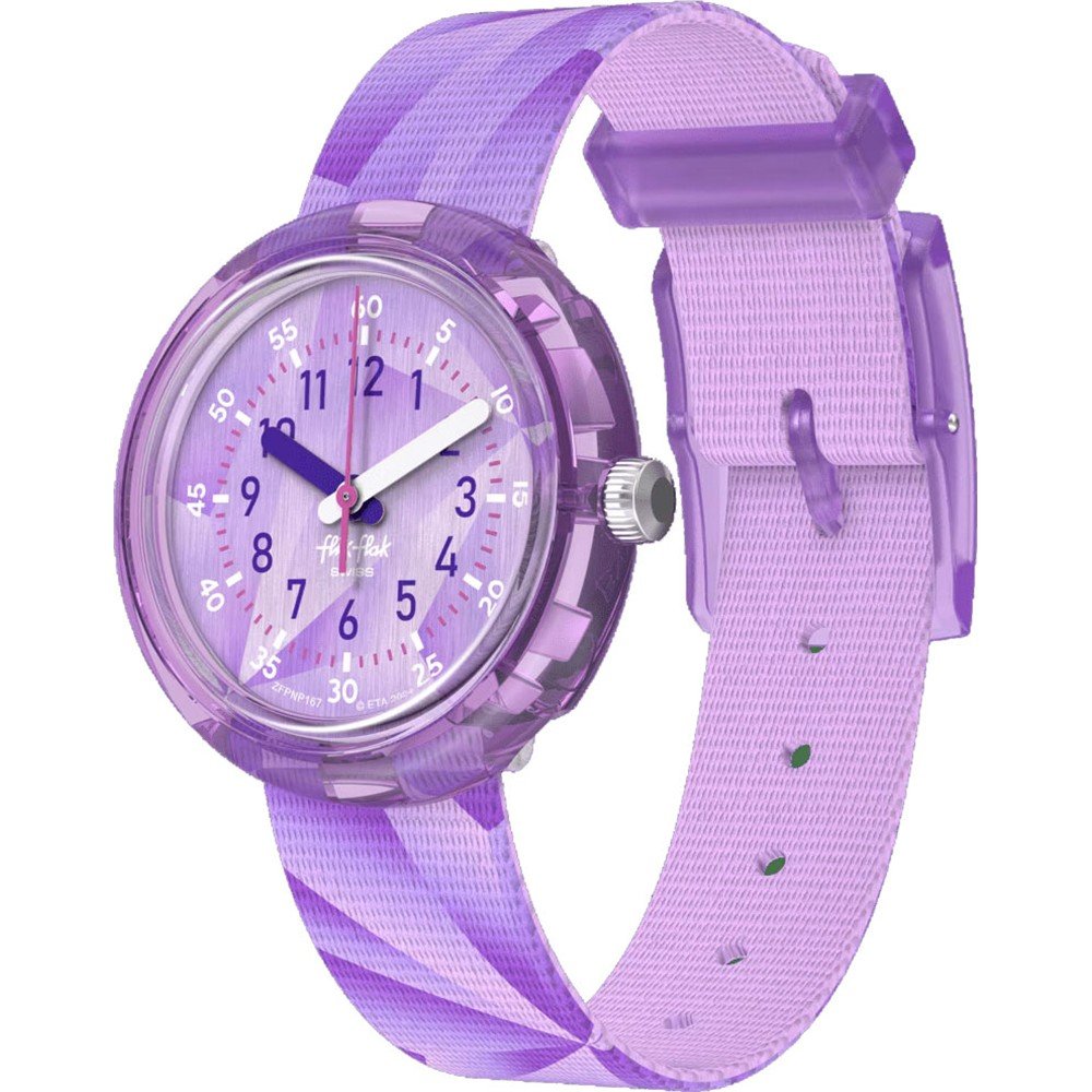 Flik Flak 5+ Power Time FPNP167 Purple Prism Horloge