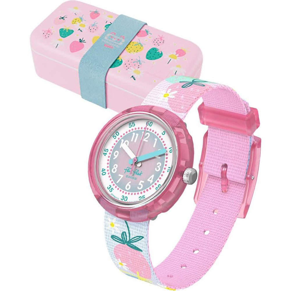 Flik Flak 5+ Power Time FPNP175 Berry Nice Horloge