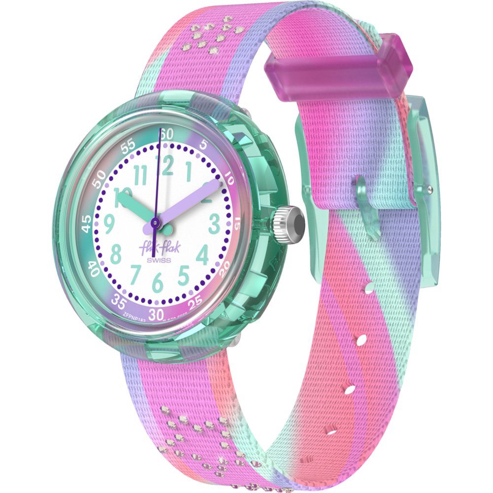 Flik Flak 5+ Power Time FPNP183 Flip it pink! Horloge
