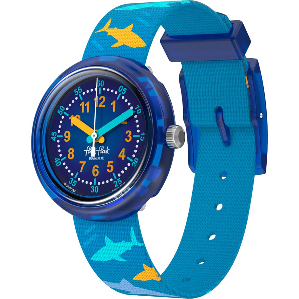 Flik Flak 5+ Power Time FPNP187 Shark Gang Horloge