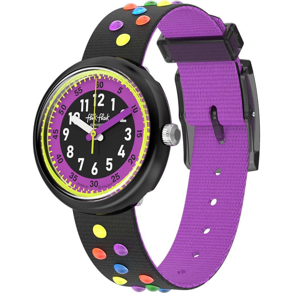 Flik Flak 5+ Power Time FPNP191 Astro Disco Horloge