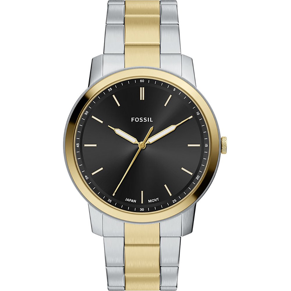 FOSSIL Minimalist Mannen Horloge 44 mm Zilverkleurig