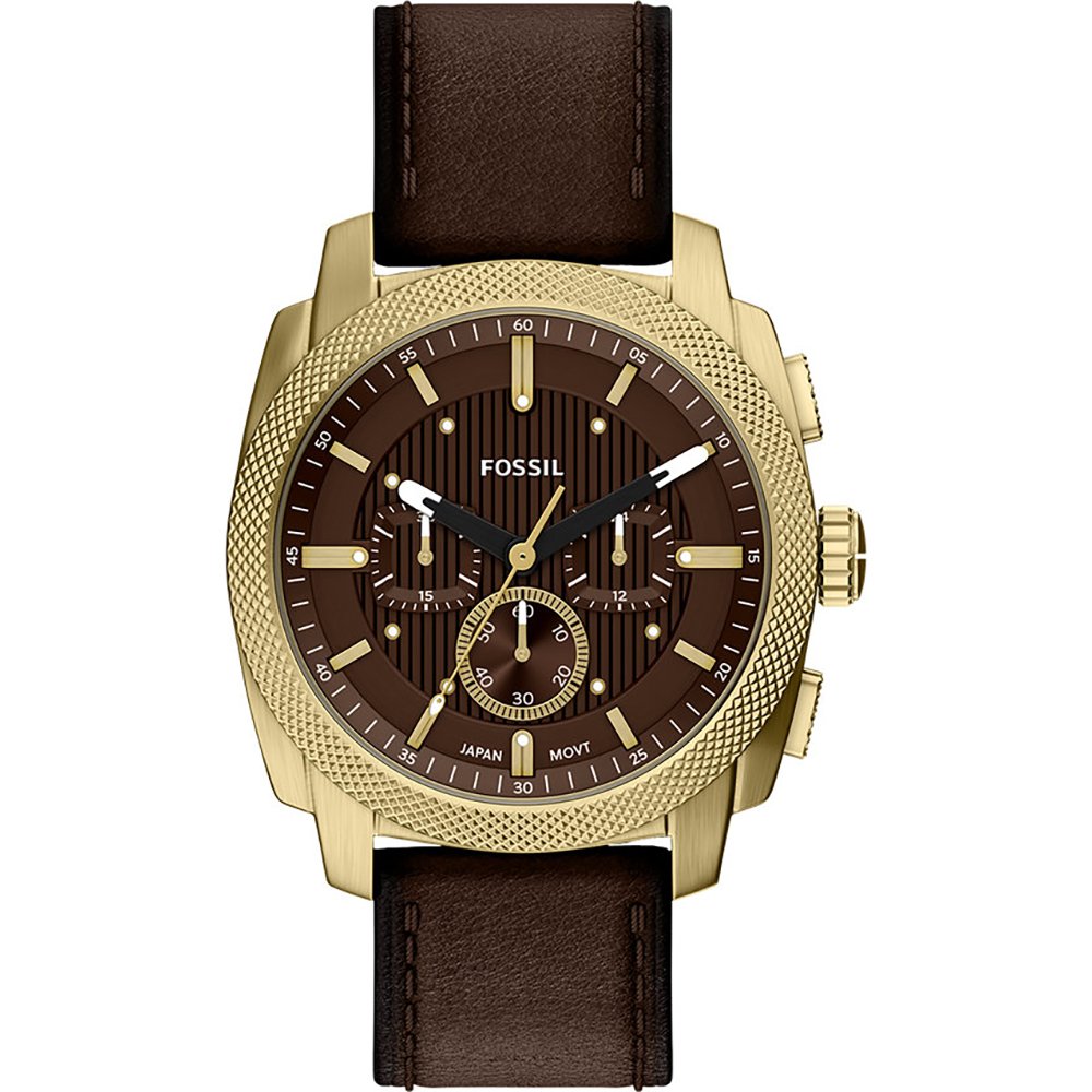 FOSSIL Machine FS6188 Mannen Horloge 44 mm Goudkleurig