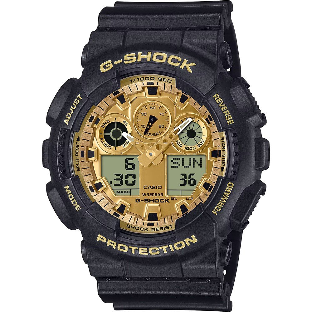 G-Shock Classic Style GA-100GGB-1A9ER Black and Gold Horloge