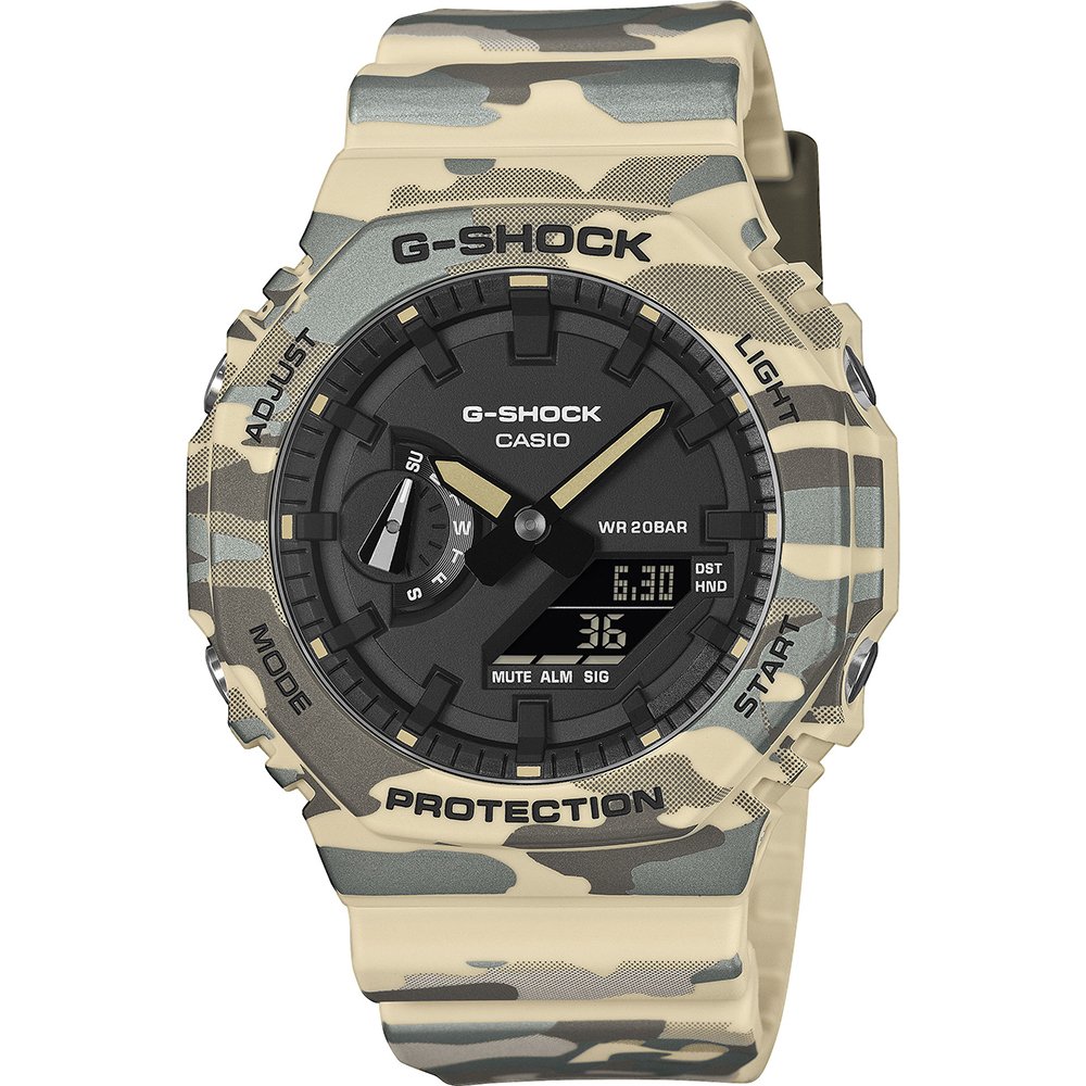 G-Shock Classic Style GA-2100CM-5AER Camo Metallic Horloge