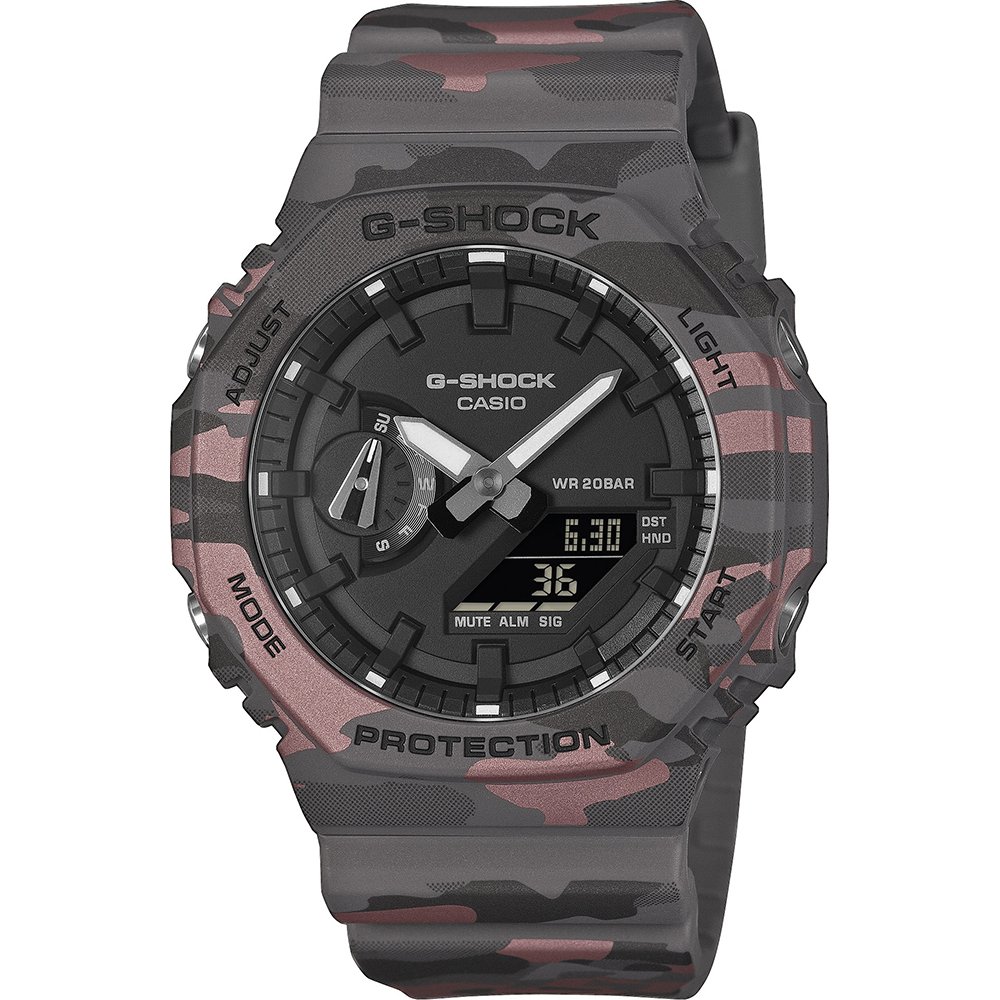 G-Shock Classic Style GA-2100CM-8AER Camo Metallic Horloge