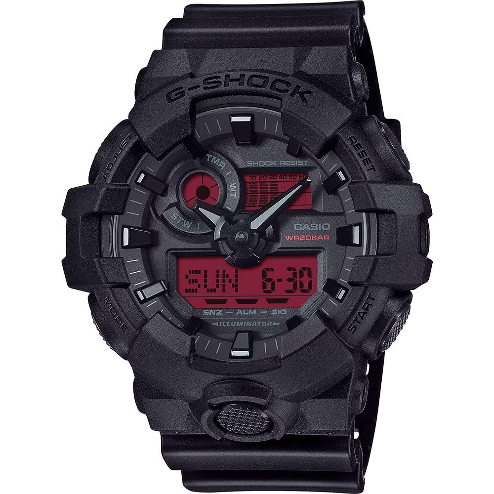G-Shock Classic Style GA-700BBR-1AER Ignite Red Horloge