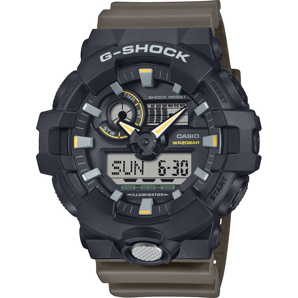 G-Shock Classic Style GA-710TU-1A3ER Two Tone Utility Colours Horloge
