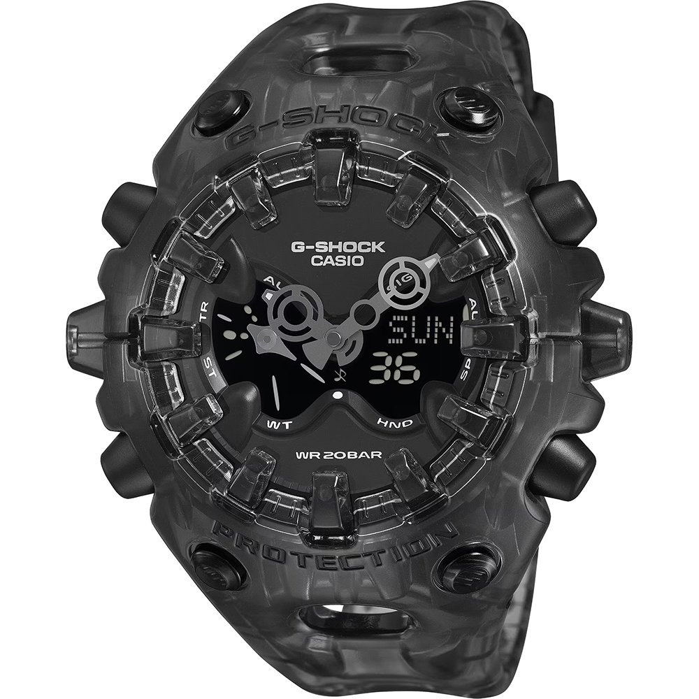 G-Shock Classic Style GA-V01SKE-8AER Big Case Transparant Horloge