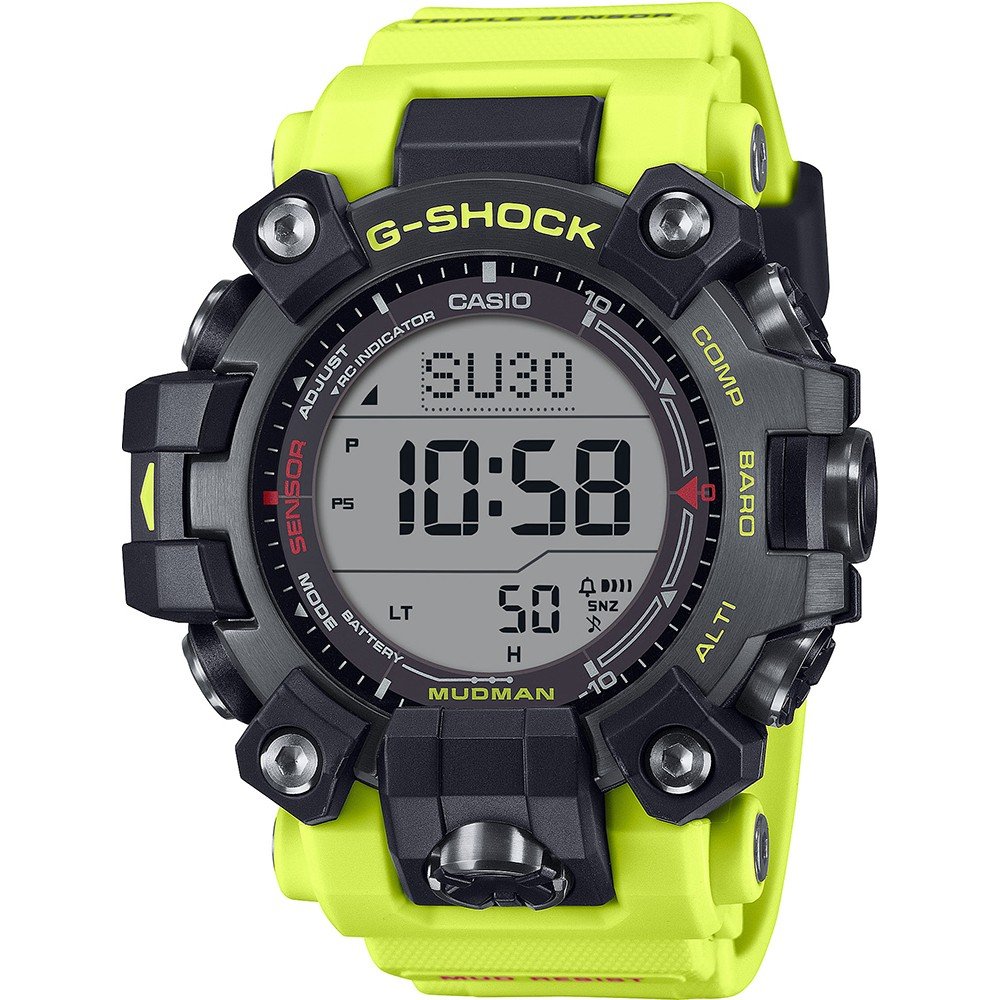 G-Shock Master of G - Mudmaster GW-9500MRY-1A9ER Mudman - Rescue Yellow Horloge