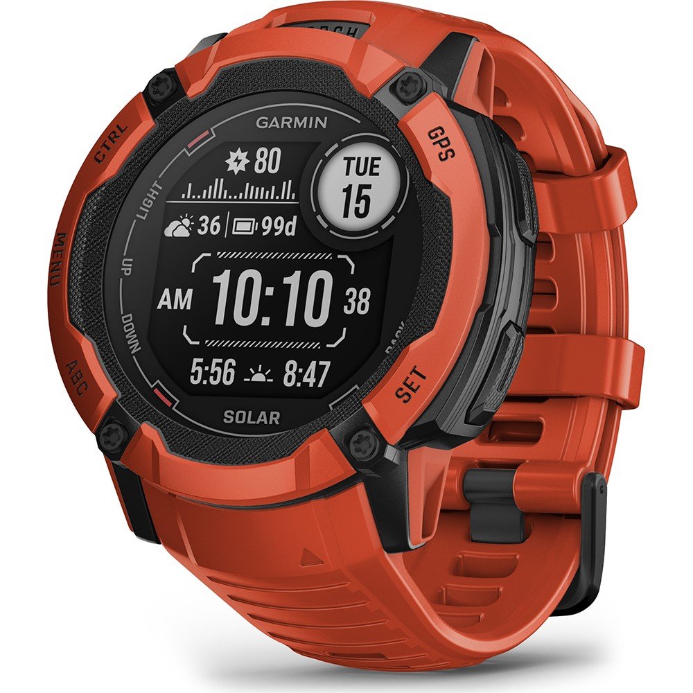 Garmin Instinct 010-02805-01 Instinct 2X Solar - Flame Red Horloge