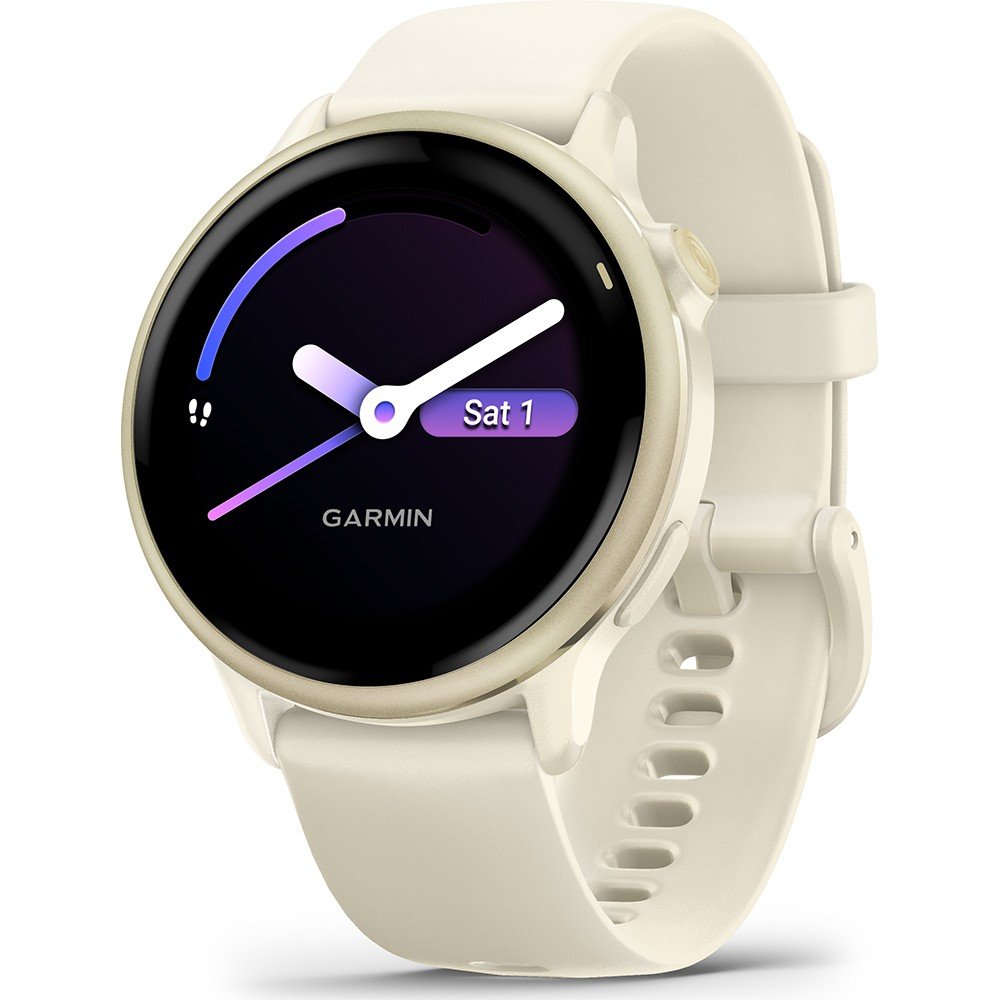 Garmin Vivoactive 010-02985-01 Vivoactive 6 - Bone-Lunar Gold Horloge