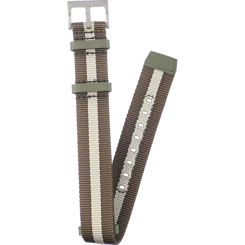 Hamilton Straps H690.682.102 Khaki Field Horlogeband