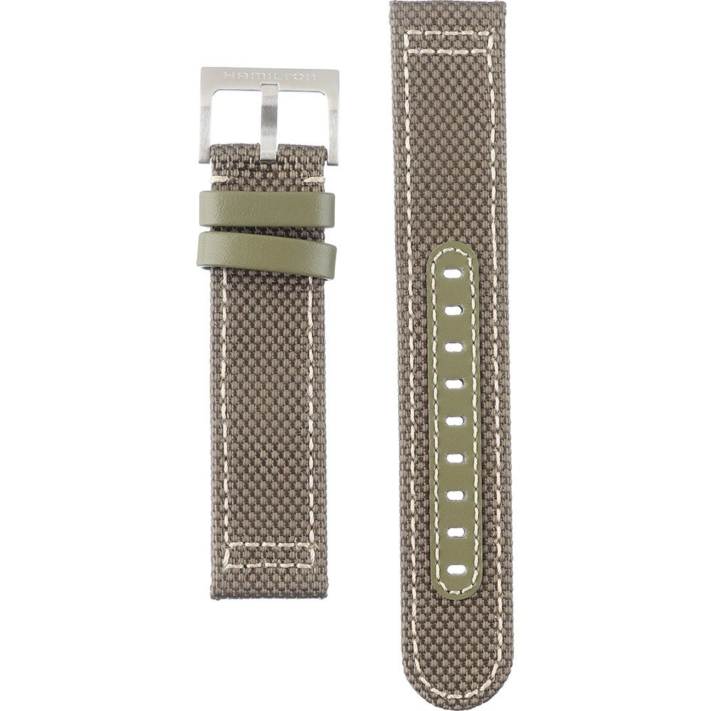 Hamilton Straps H690.705.121 Khaki Field Horlogeband