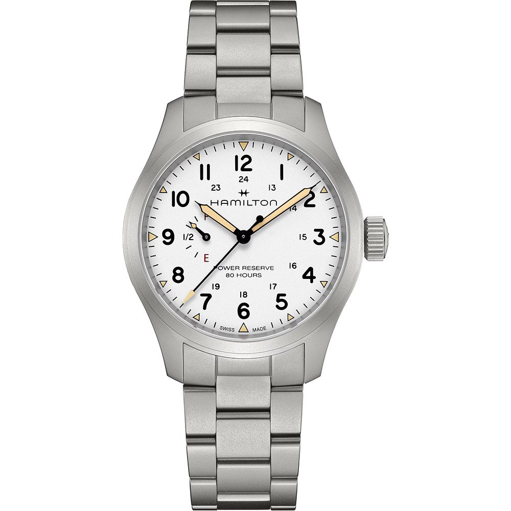 Hamilton Field H69509110 Khaki Field Mechanical Power Reserve Horloge