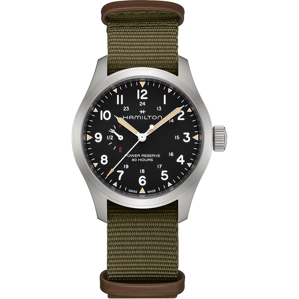 Hamilton Khaki Field H69509930 Khaki Field Mechanical Power Reserve Horloge