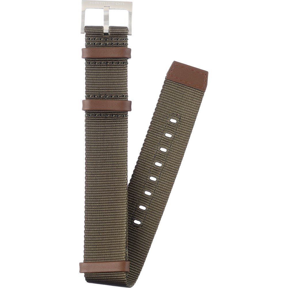 Hamilton Straps H694.706.109 Khaki Mechanical Horlogeband